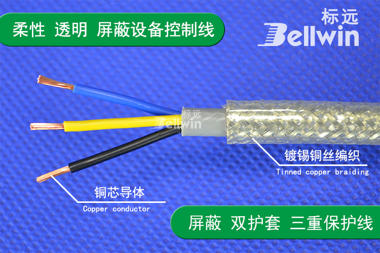 控制信號(hào)屏蔽軟電纜TRVVP3*0.75